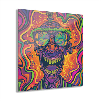 Retro Psychedelic Stoner Portrait | Acrylic Prints