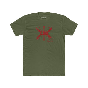 SPQR Roman Empire Red Logo | Men's Cotton Crew Tee