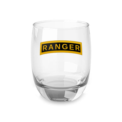 U.S. Army Ranger Tab Whiskey Glass