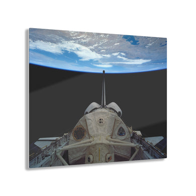 Space Shuttle Columbia Orbiting Earth Acrylic Prints