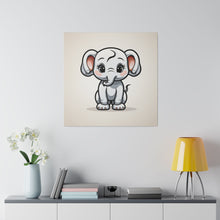 Load image into Gallery viewer, Happy Elephant Wall Art | Square Matte Canvas