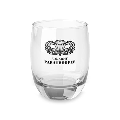 U.S. Army Paratrooper Jump Wings Whiskey Glass