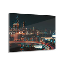 Load image into Gallery viewer, New York City Skyline at Night Acrylic Prints