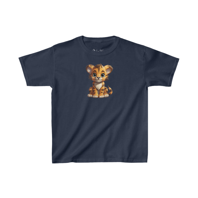 Happy Tiger Cub | Kids Heavy Cotton™ Tee