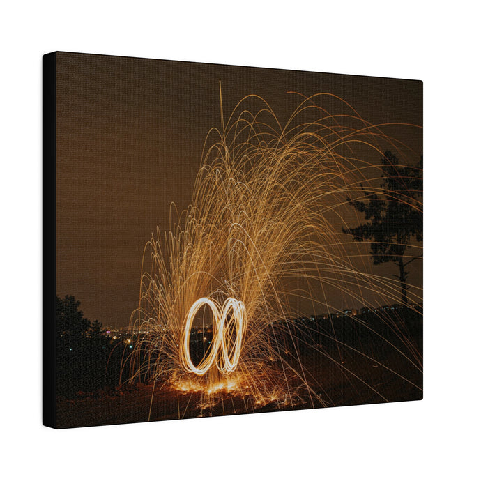 Swirling Fireworks | Matte Canvas, Stretched, 0.75