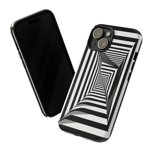 Black & White Framed Illusion | iPhone, Samsung Galaxy, and Google Pixel Tough Cases