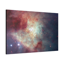 Load image into Gallery viewer, Colorful Nebula Wall Art | Horizontal Turquoise Matte Canvas