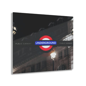 London Underground 2 Black & White with Color Acrylic Prints