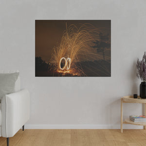 Swirling Fireworks | Matte Canvas, Stretched, 0.75"