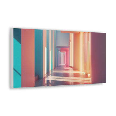 Pastel Hallways - Horizontal Canvas Gallery Wraps
