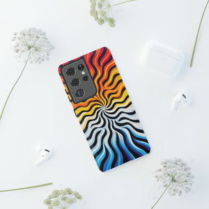 Colorful Shades & Black Lines | iPhone, Samsung Galaxy, and Google Pixel Tough Cases