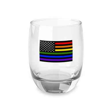 Pride! American Flag Whiskey Glass