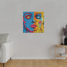 Load image into Gallery viewer, Colorful Abstract Face Pop Wall Art | Square Matte Canvas
