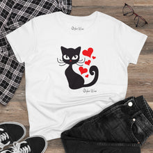 Load image into Gallery viewer, Love Cat | Women&#39;s Midweight Cotton Tee
