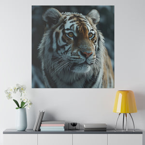 White Tiger Wall Art | Square Matte Canvas