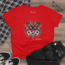 Load image into Gallery viewer, Vintage Butterfly Tattoo Art | Women&#39;s Midweight Cotton Tee