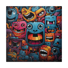 Load image into Gallery viewer, Funky Characters Wall Art | Square Matte Canvas