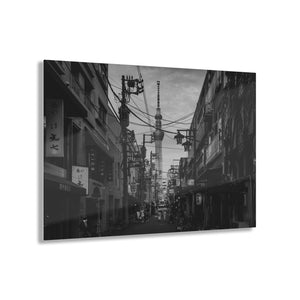Tokyo Japan City Street Black & White Acrylic Prints