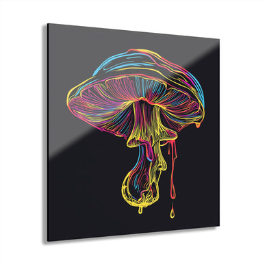 Neon Magic Mushroom | Acrylic Prints