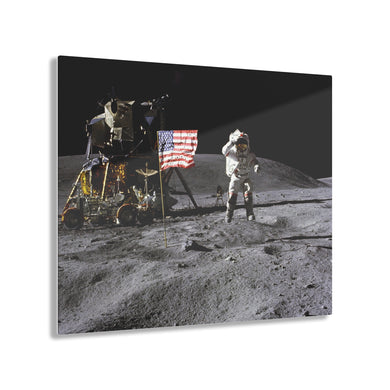 Astronaut John Young on the Lunar Surface Acrylic Prints
