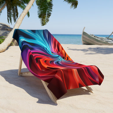 Colorful Swirl Beach Towel