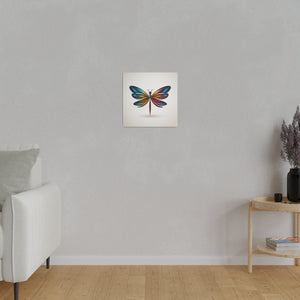 Colorful Dragonfly | Square Matte Canvas