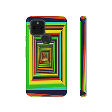 Load image into Gallery viewer, Colorful Framed Illusion | iPhone, Samsung Galaxy, and Google Pixel Tough Cases