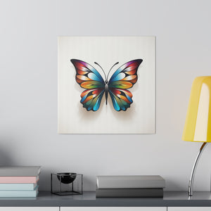 Colorful Butterfly | Square Matte Canvas