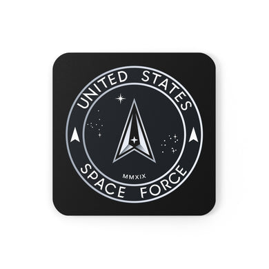 U.S. Space Force Emblem Corkwood Coaster Set