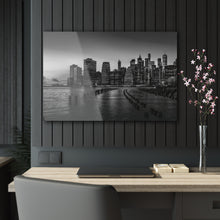 Load image into Gallery viewer, New York City Skyline at Sunset Black &amp; White Acrylic Prints