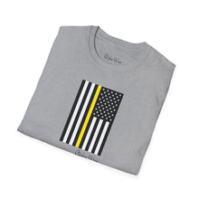Load image into Gallery viewer, Yellow Stripe American Flag | Unisex Softstyle T-Shirt
