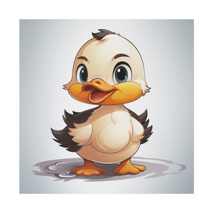 Baby Ducky Wall Art | Square Matte Canvas