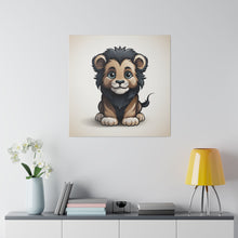 Load image into Gallery viewer, Cute Little Lion Wall Art | Square Matte Canvas
