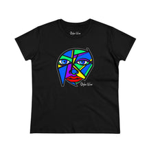 Load image into Gallery viewer, Colorful Abstract Portrait Art | Women&#39;s Midweight Cotton Tee