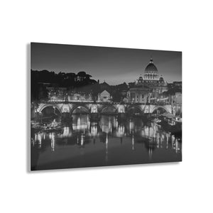 Rome at Twilight Black & White Acrylic Prints