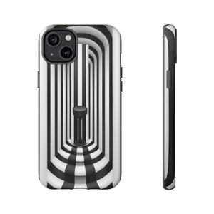 Black Lines | iPhone, Samsung Galaxy, and Google Pixel Tough Cases