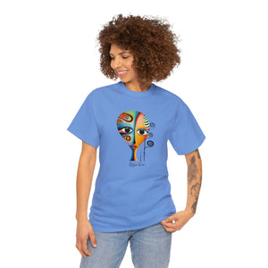 Abstract Colorful Portrait | Unisex Heavy Cotton Tee