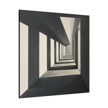 Load image into Gallery viewer, Blackamd White Hallway Wall Art | Square Matte Canvas