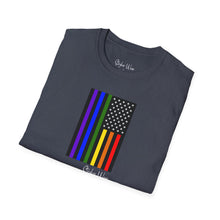 Load image into Gallery viewer, Pride! American Flag | Unisex Softstyle T-Shirt