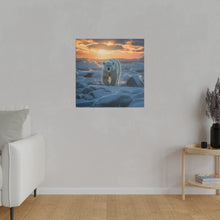 Load image into Gallery viewer, Polar Bear Wall Art | Square Matte Canvas