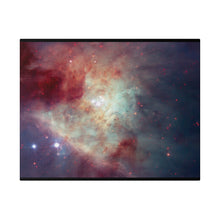 Load image into Gallery viewer, Colorful Nebula Wall Art | Horizontal Turquoise Matte Canvas