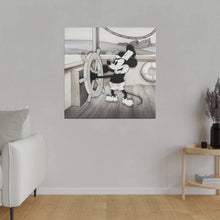 Load image into Gallery viewer, Steamboat Willie | Matte Canvas, Stretched, 0.75&quot;