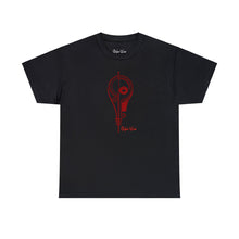 Load image into Gallery viewer, Minimalist Abstract Bulb Red | Unisex Heavy Cotton Tee