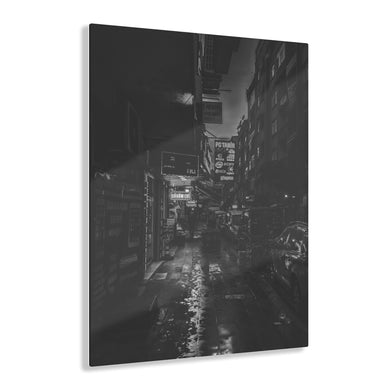 City Nights Black & White Acrylic Prints