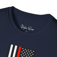 Load image into Gallery viewer, First Responder Red Line American Flag | Unisex Softstyle T-Shirt