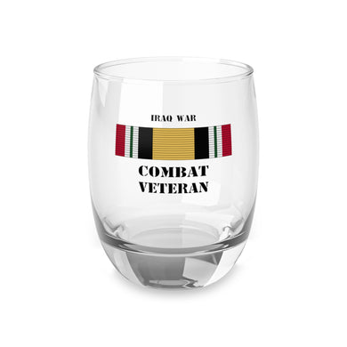 Iraq War Combat Veteran Whiskey Glass