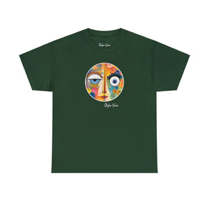 Abstract Colorful Face Art | Unisex Heavy Cotton Tee
