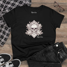 Load image into Gallery viewer, Vintage Skull Tattoo Art | Women&#39;s Midweight Cotton Tee