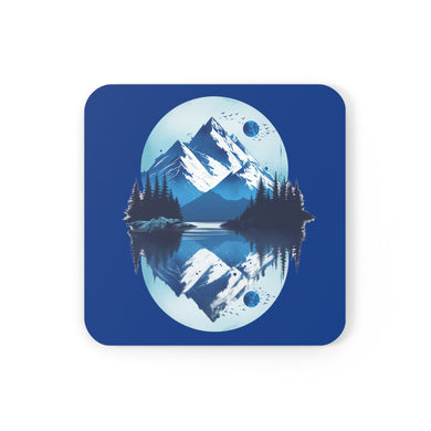 Reflecting Blue Mountains Corkwood Coaster Set