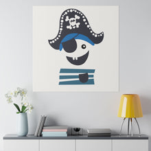 Load image into Gallery viewer, Kids Pirate Wall Art | Square Matte Canvas
